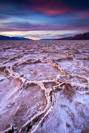 Sunset on Badwater flats